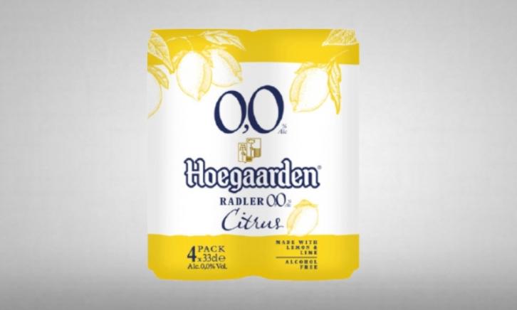 Hoegaarden Radler 0.0% Citrus verpakking Hoegaarden Radler 0.0% Citrus verpakking